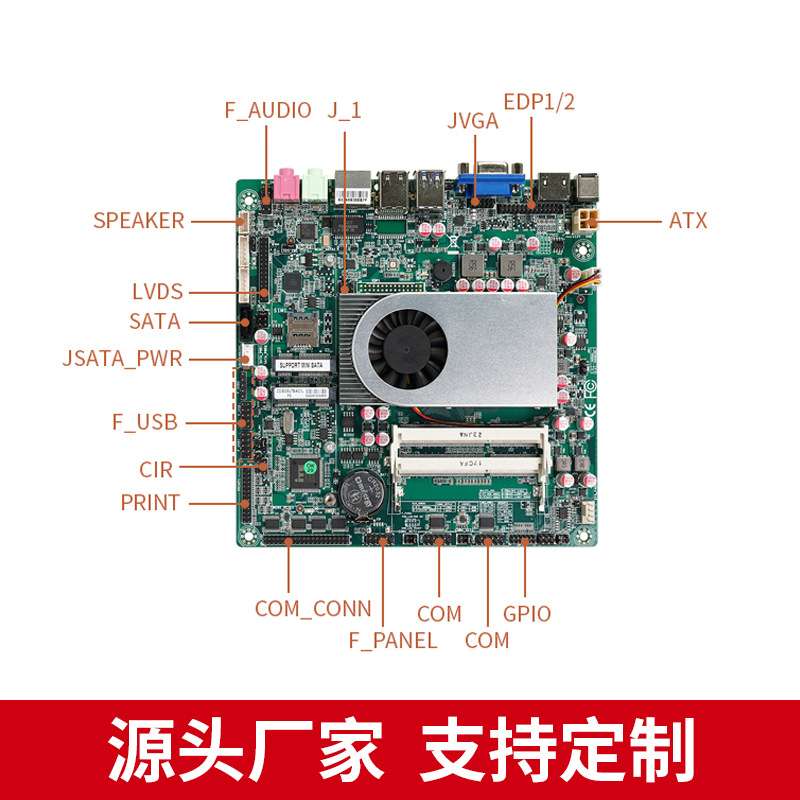 ITX工控机主板迷你4代5代5005U/5200U/4025U/4200U双网口工业主板