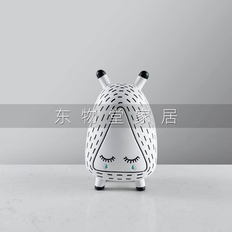 现代简约卡通小怪兽动物摆件饰品儿童房家居软装设计客厅桌面摆设