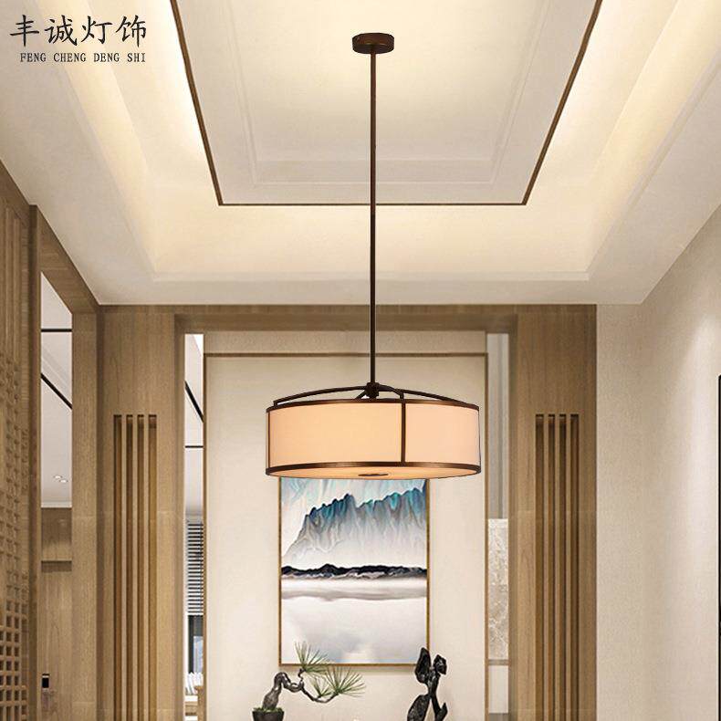 新中式吊灯客厅灯中国风简约大气卧室楼梯灯餐厅现代中式吊灯灯具