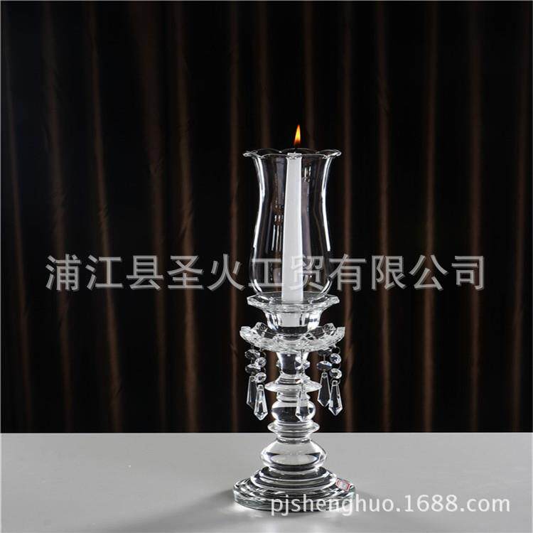 厂家直销婚庆用品水晶透明烛台
