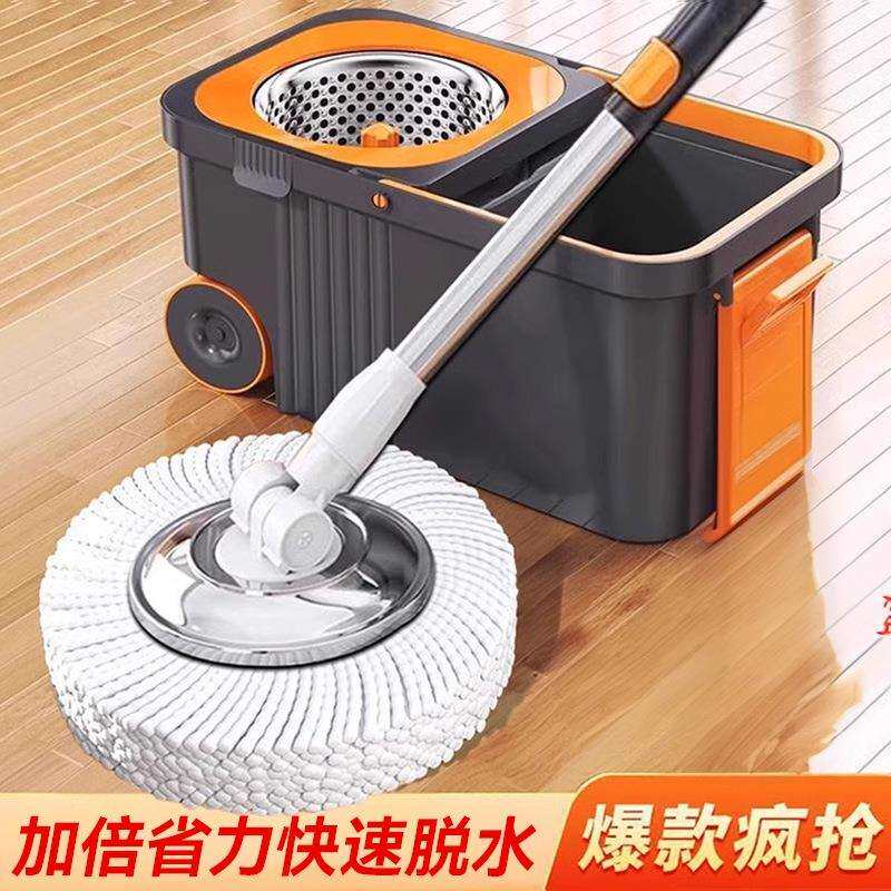 旋转拖把拖地神器双驱自动脱水甩干懒人家用地拖水渍平板排水