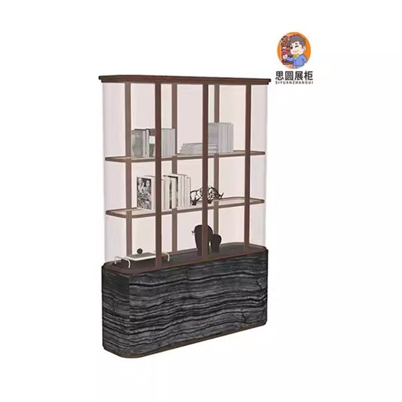 展厅酒水展柜不锈钢酒柜展示架白酒展示柜定制会所酒品展示台