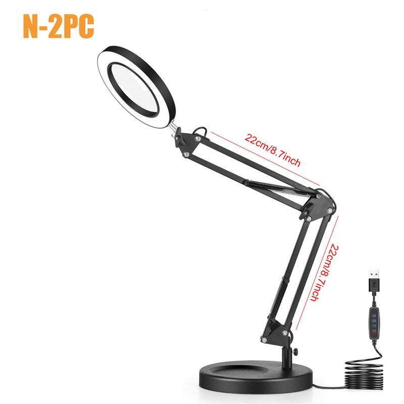 厂家直销放大镜LED灯 USB接口3色照明灯放大镜阅读台灯维修夹台,家装灯饰光源,阅读台灯(护眼灯/写字灯),淘宝优惠券,粉丝福利购,淘宝优惠卷