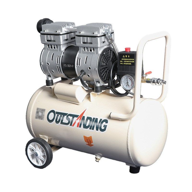 小型750W30L空压机气柱卷材气柱袋无油静音低音高压外接充气机