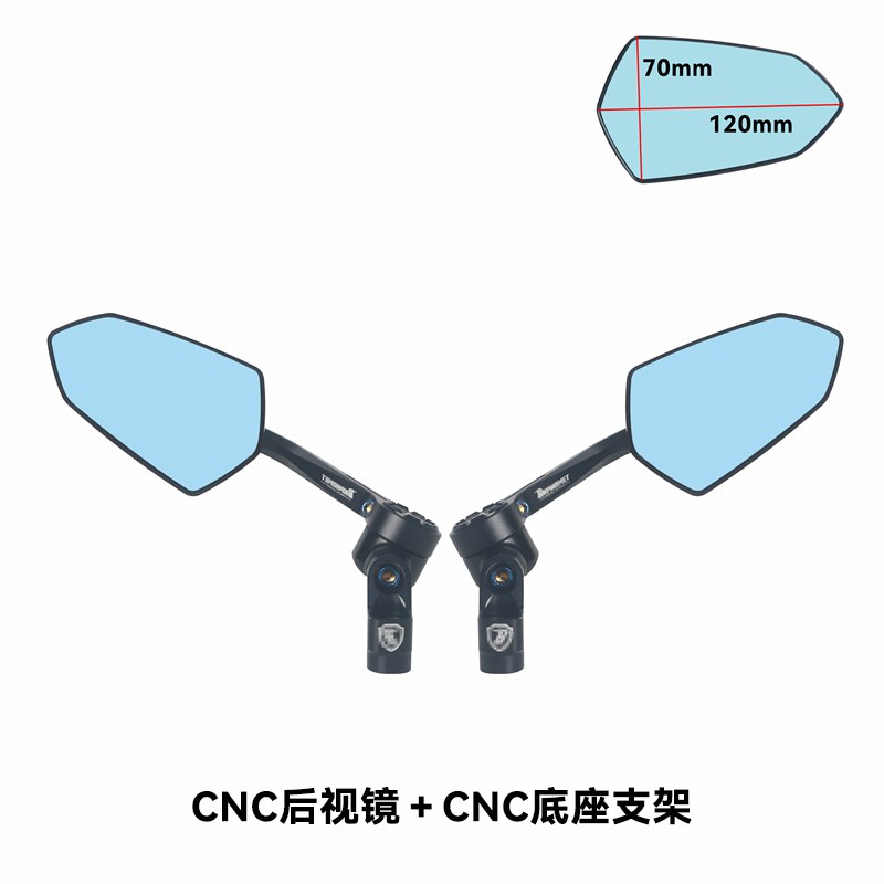 适用NS150GX NWG150改装巴风特后照镜三阳哈士奇150ADV反光镜配件