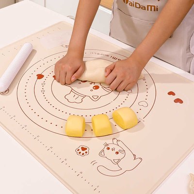 食品级硅胶垫揉面垫子加厚家用案板擀面板烘焙和面垫塑料包饺子