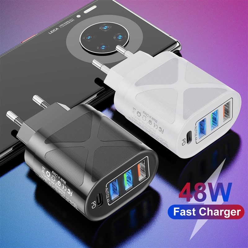 速发lovebay Quick Charge 48W Adapter Charger Type C PD Plug