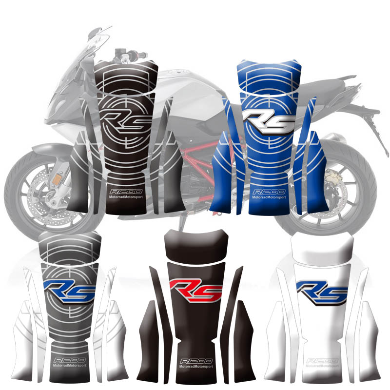 机车白马 R1200RS 2015-2017跑车装饰品街车配件油箱贴鱼骨贴花