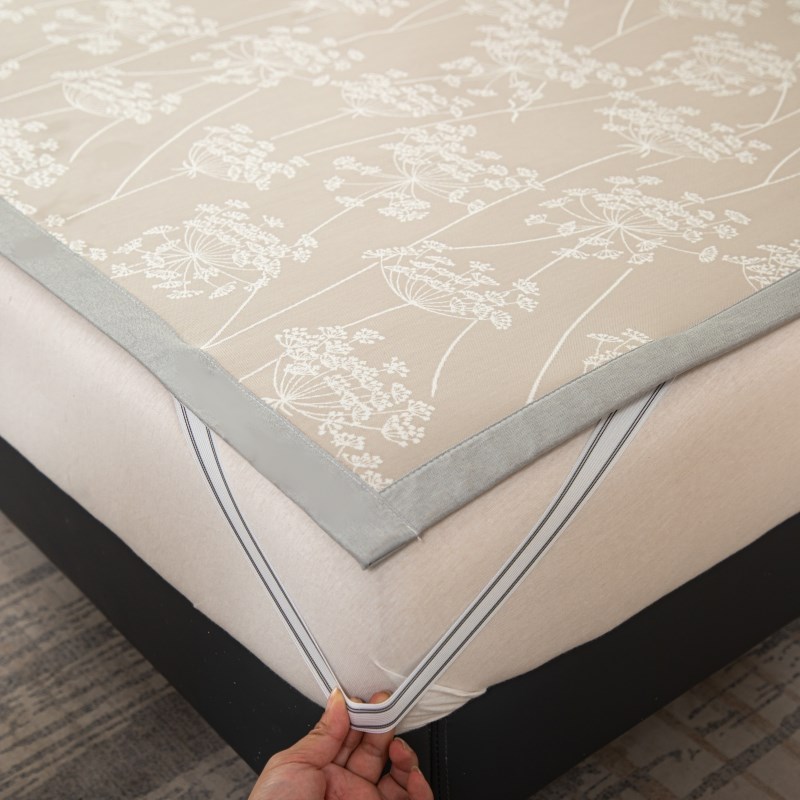 古法汉方夏冰丝凉席夏天2024新款学生宿舍单人可机洗床单款软席子