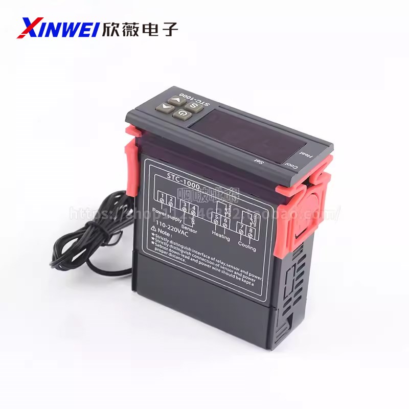 STC-1000智能数显温控仪冰箱柜恒温自动温控开关微电脑温度控制器