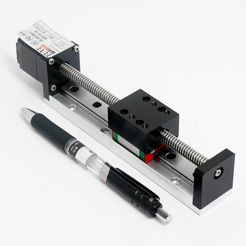 FUYU30T型丝杆滑台套装微型电动数控步进电机直线导轨滑台模组