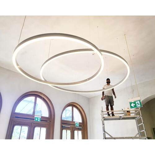 现代简约led吸顶灯室内办公线形灯商业建筑吸顶灯