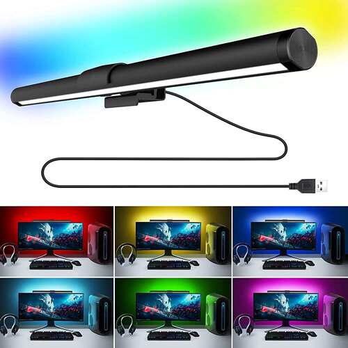 LED屏幕补光灯防蓝光办公室电脑台灯双面发光显示器挂灯可调光