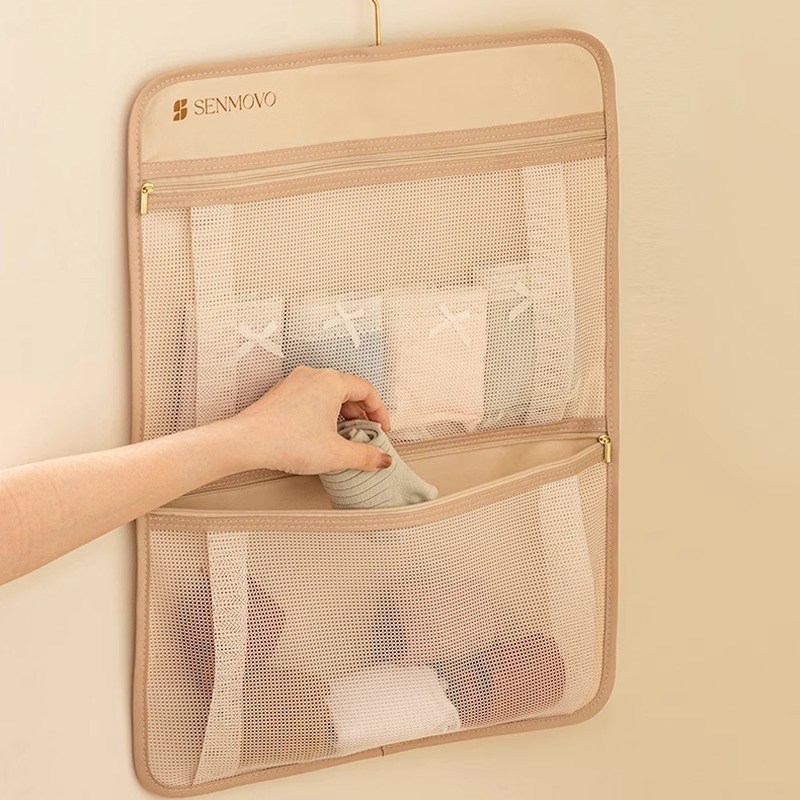 内衣收纳挂袋悬挂式衣柜内裤文胸袜子神器学生宿舍贴身衣物袋网兜