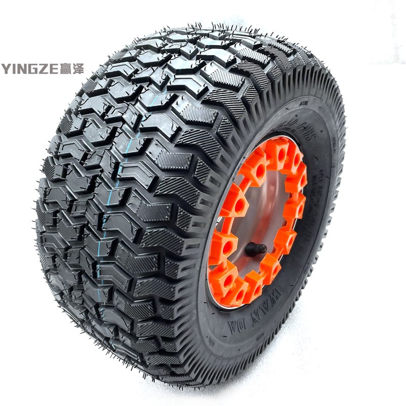 DIY四轮电动摩托卡丁车沙滩车配件13X6.50-6寸草坪轮胎轮毂装饰盖