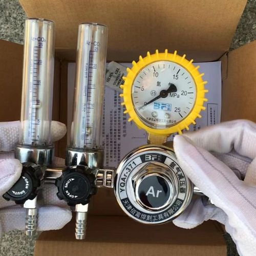 双管氩气表一拖二双头双口氩气表双流量计氩气减压阀氩弧焊气压表