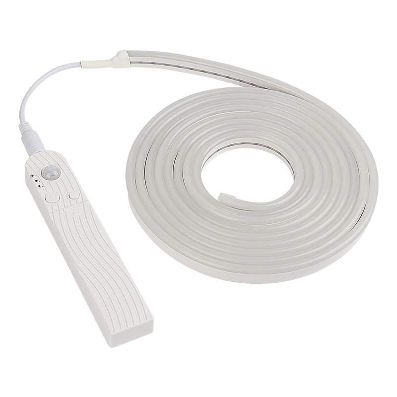 USB氛围灯可充电自粘遥控led灯条床头电脑桌面手办人体感应踢脚线