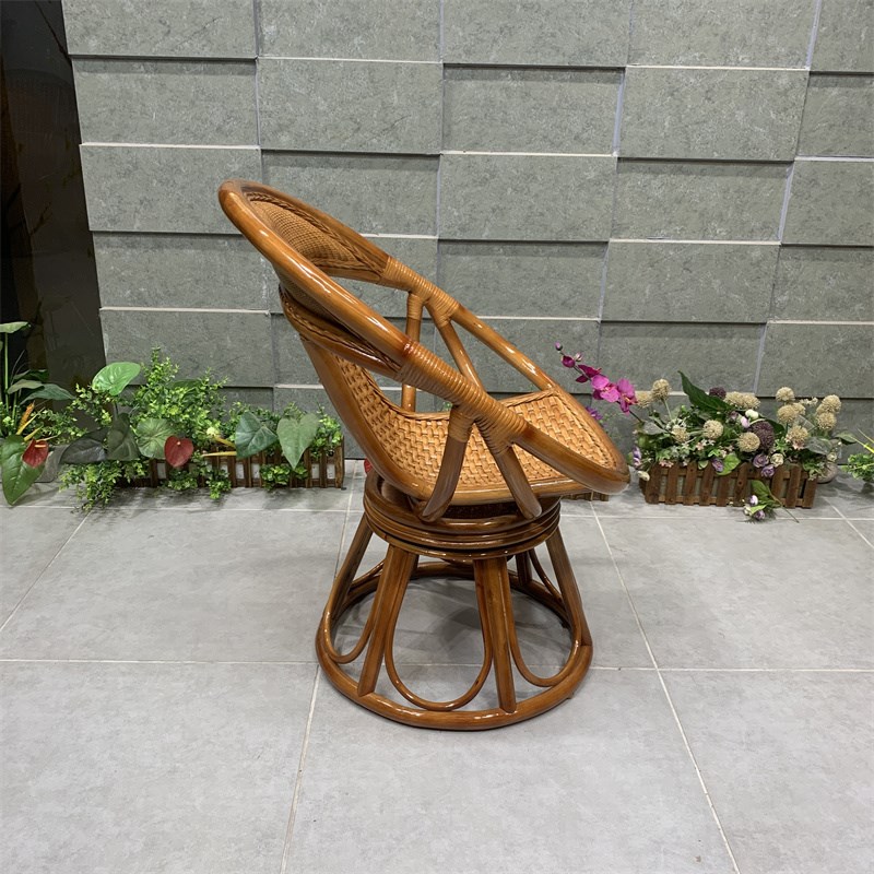 天然真藤椅三件套阳台休闲组合客厅室内单人靠背家用竹滕编茶桌椅