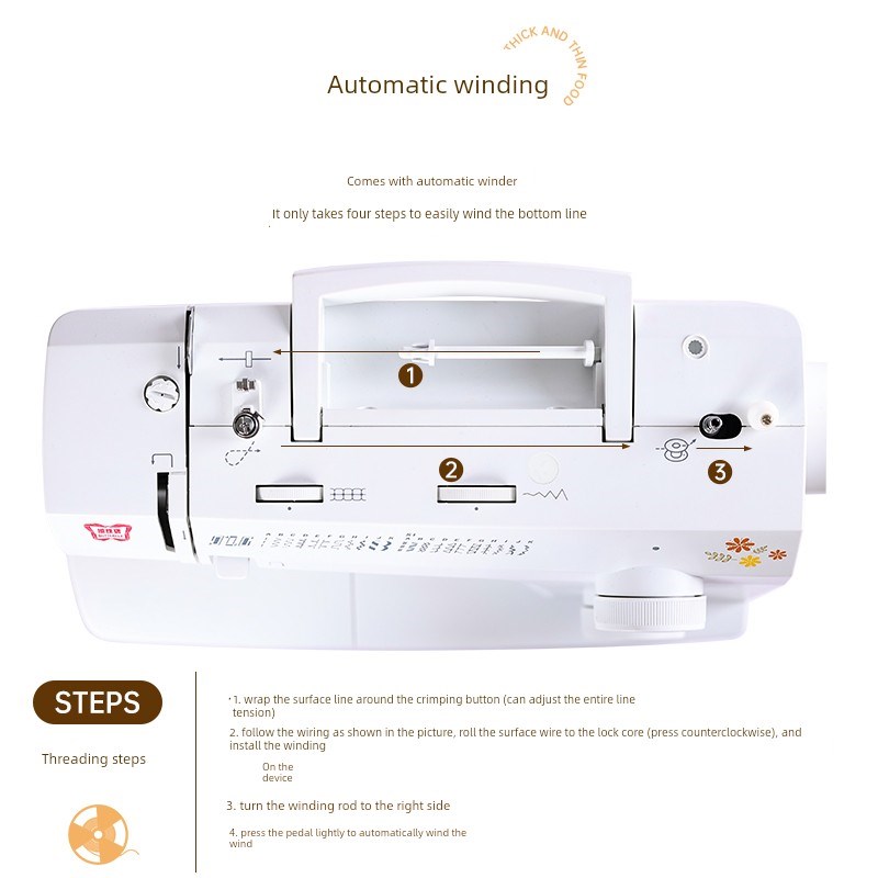 蝴蝶牌电动多功能家用缝纫机Jh8230A8530A包锁自动缝纫机厚缝机