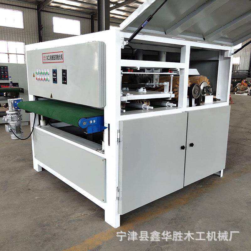 底漆抛光机全自动1300宽异型底漆抛光机密度板雕刻毛刺打磨抛光