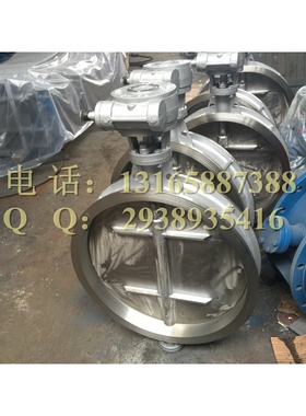 D371W-1P 手动对夹不锈钢DN550  DN600通风蝶阀 蜗轮蜗杆蝶阀