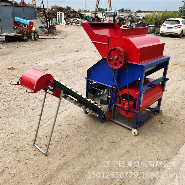 四轮牵引花生摘果机 家用电花生摘果机厂家 自走式花生摘果机