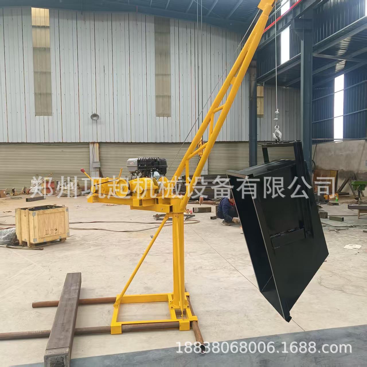 绞盘起重建筑支架提升机 加厚型耐用直流电汽油柴油动力小吊机
