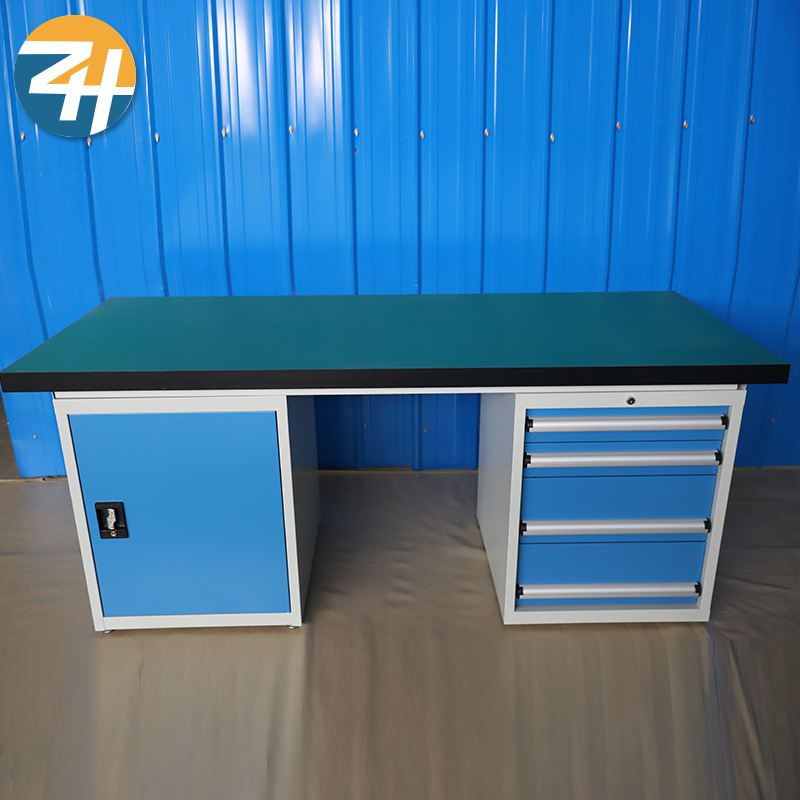 供应四抽单门柜工作台 实验操作台钳工维修台重型防静电工作台