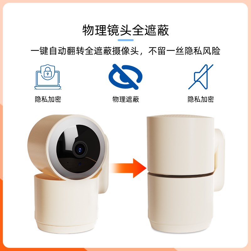 小鲸看看智能家用摄像头高清360度全景无线手机远程宝宝看护监控