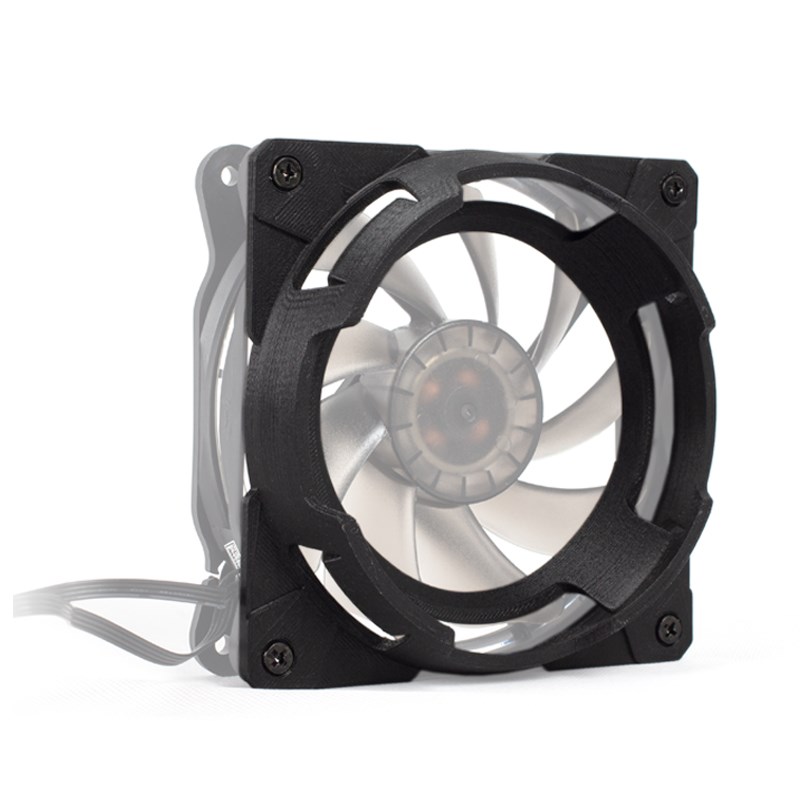 华硕3D打印模块12cm通用风扇立体栅格 风扇罩 涡轮造型 TTS定制