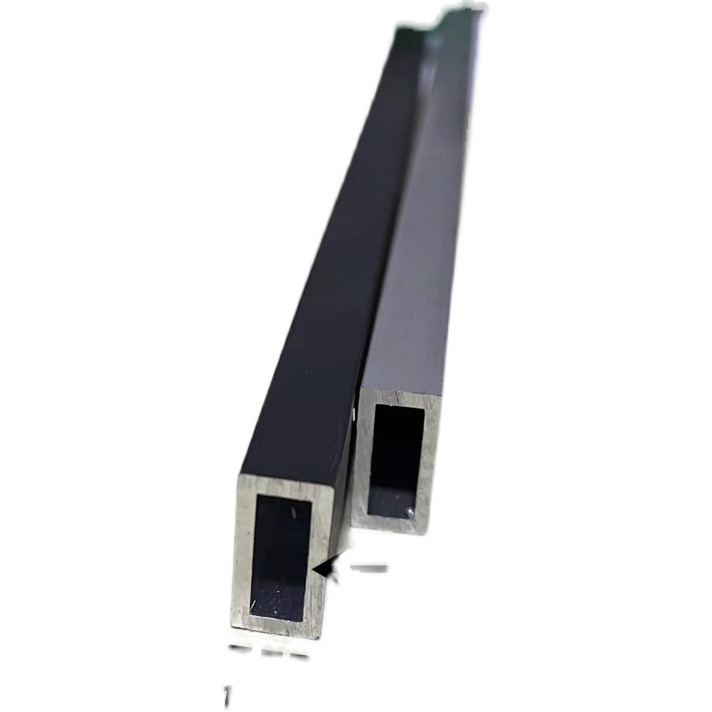 铝合金方管方通20*10*2哑光黑色铝型材方形管扁通空心立柱DIY装饰