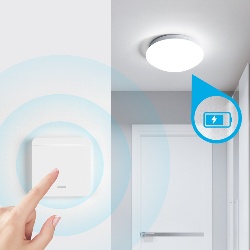 无线墙壁开关充电吸顶灯厨房卫生间阳台玄关过道免布线磁吸照明灯