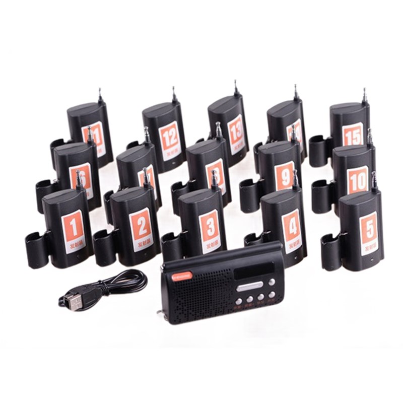 抛竿无线语音报警器 中鱼播报远程钓鱼海竿咬钩发射信号主机接收