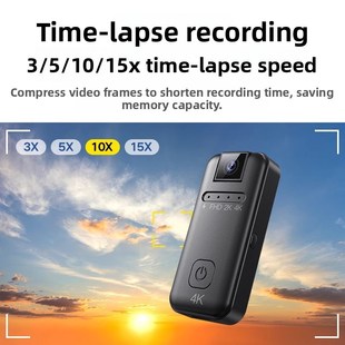 高清4K执法记录仪拇指相机运动相机方便皮瓣口袋裤 子拍摄记录和视