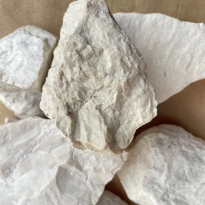 高纯实验煅烧高岭土块 水洗高岭土原矿 瓷砖用高岭土矿石颗粒