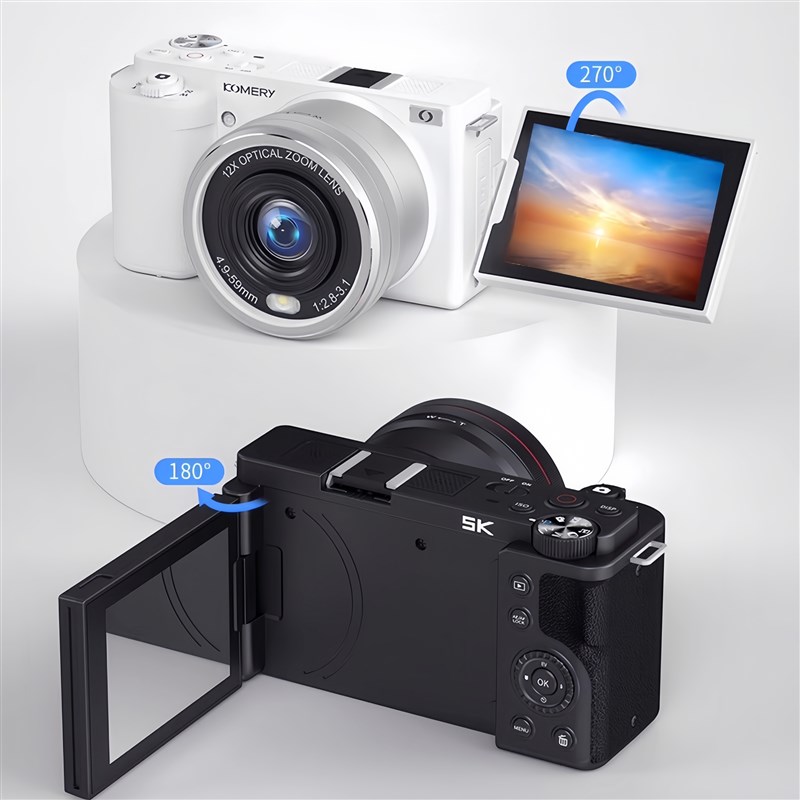 相机数码高清旅游微单5k高清触摸屏自拍滤镜学生美肤专业摄影直播