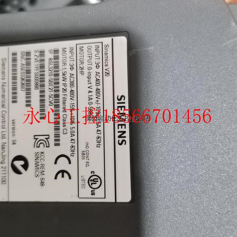 议价V20-1.5KW变频器功能正常成色如图需要的联系