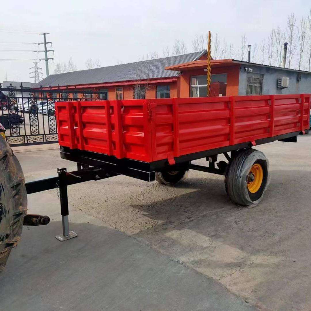 重型拖拉机四轮运输拖车移动板车工具车拉货平板车斗车农业机械