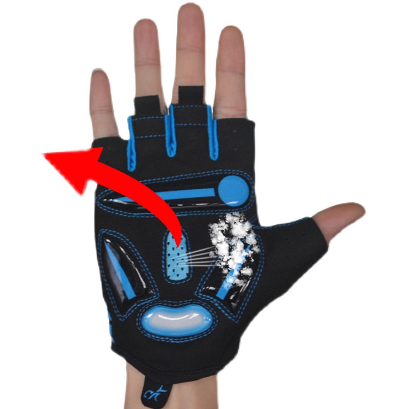 欧洲标准液体硅胶山地车 公路车半指骑行手套自行车手套