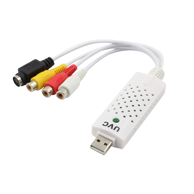 一路视频采集卡机顶盒录像机游戏机RCA监控AV转电脑笔记本USB免驱