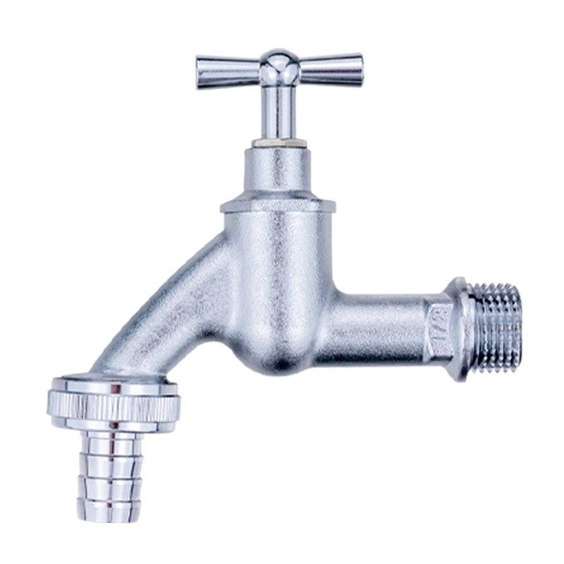 唐科全铜花园户外水龙头防冻裂水嘴冷热慢开阀芯镀铬龙头跨境