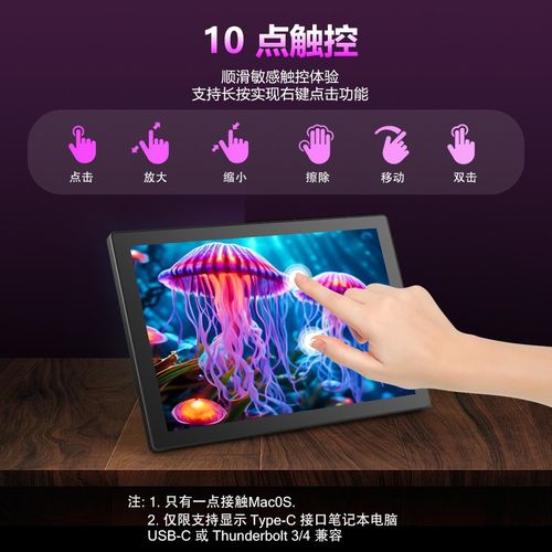 树莓派显示器10.1寸便携显示器HDMI高清IPS屏幕电脑触摸屏副屏