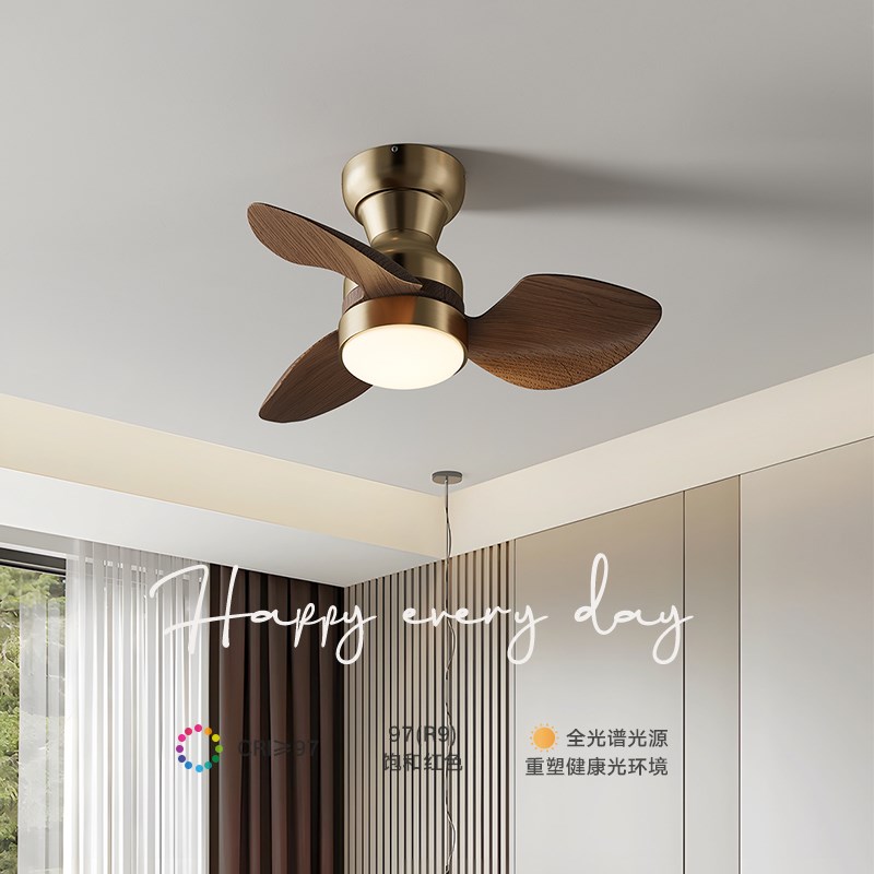 中古风卧室风扇灯吸顶灯静音护眼书房餐厅新中式过道阳台吊扇灯
