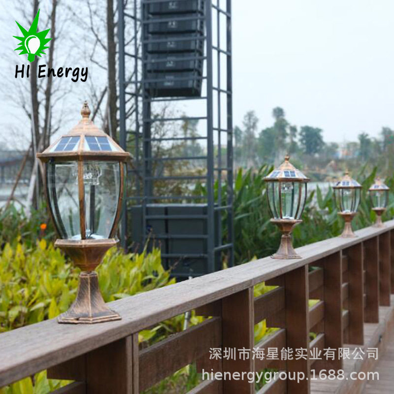 欧式户外太阳能壁灯别墅庭院家用复古墙壁灯led壁灯新款现货批发