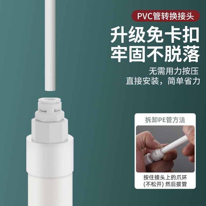 20/25/32PVC管连接扫地机净水器排水管连接防虫防臭下水配件接头