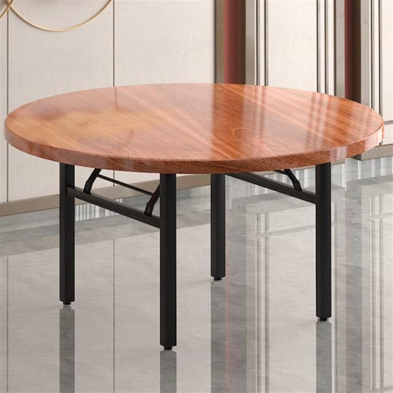 圆桌面板吃饭餐桌圆形实木毯面转盘家用餐厅饭店大排档夜宵摊桌子