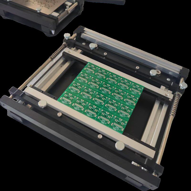 PCB钢网锡膏印刷台钢片SMT锡膏印刷手动小型丝印机手工丝印台