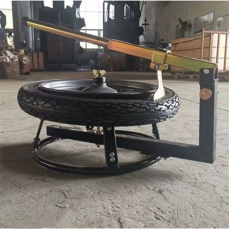 摩托车分体式圆形剥胎机拆胎器压胎器手动剥胎工具扒胎机扒胎器