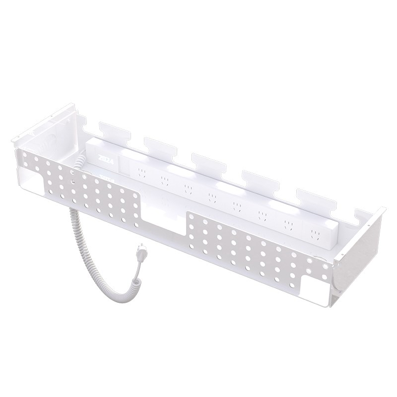 ZOMO 电源管理控制盒 升降桌理线架插排电线固定收纳槽电脑理线器