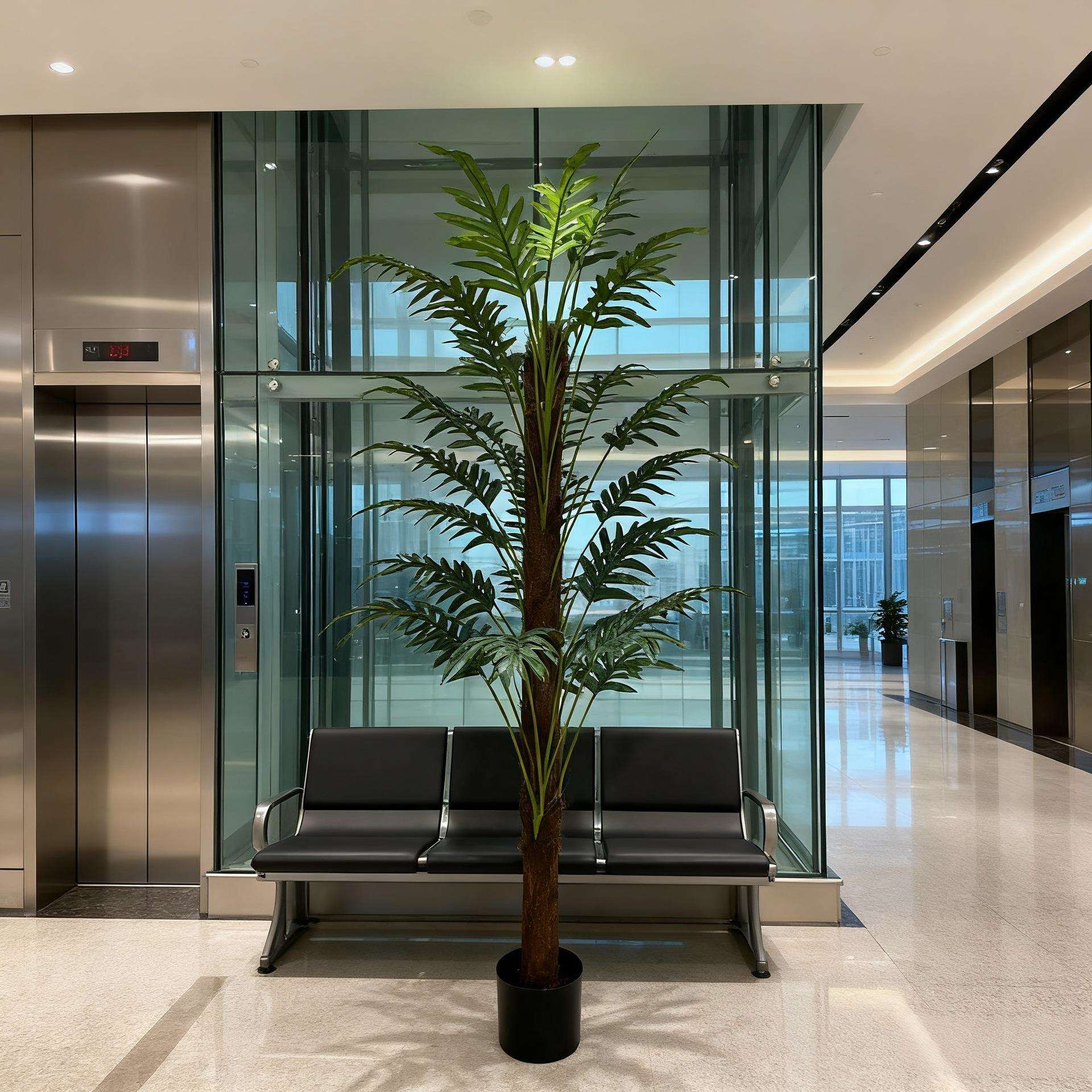 不带盆仿真绿植盆栽大型装饰摆件客厅室内盆景植物线蕨假树真